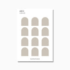 Arches | 2 Sizes | Shape Stickers | Transparent Matte | Standard Size | Options