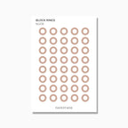 Medium Block Rings | Shape Stickers | Transparent | Matte | Glossy | Standard Size | Options