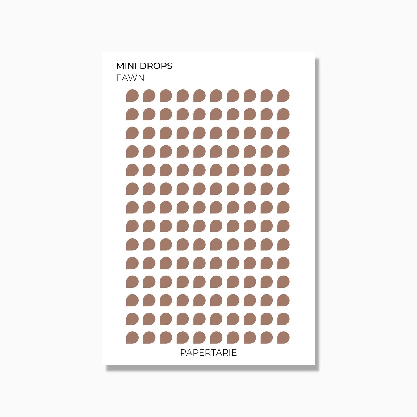 Drops | 3 Sizes | Shape Stickers | Transparent Matte | Standard Size | Options