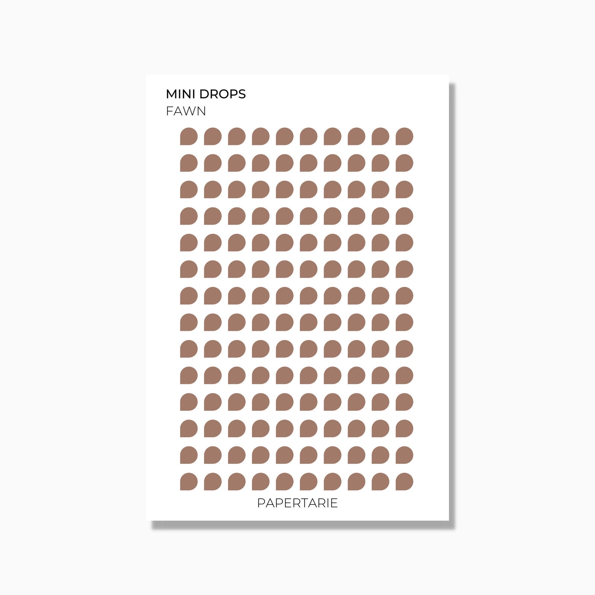 Drops | 3 Sizes | Shape Stickers | Transparent Matte | Standard Size | Options
