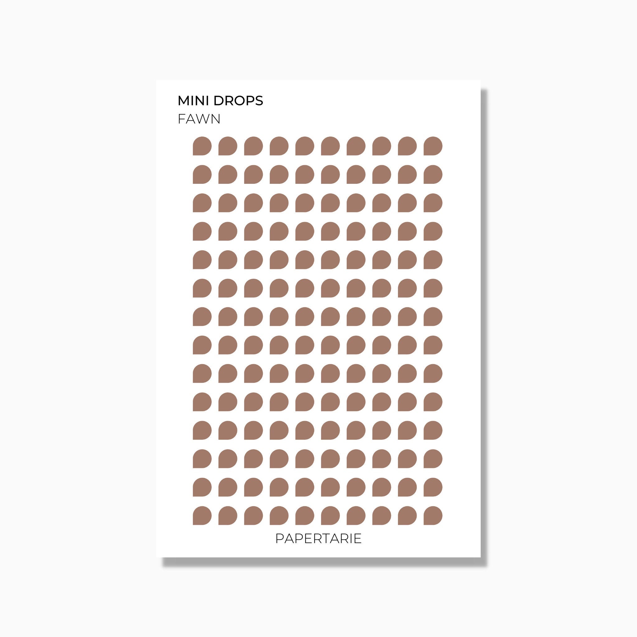 Drops | 3 Sizes | Shape Stickers | Transparent Matte | Standard Size | Options