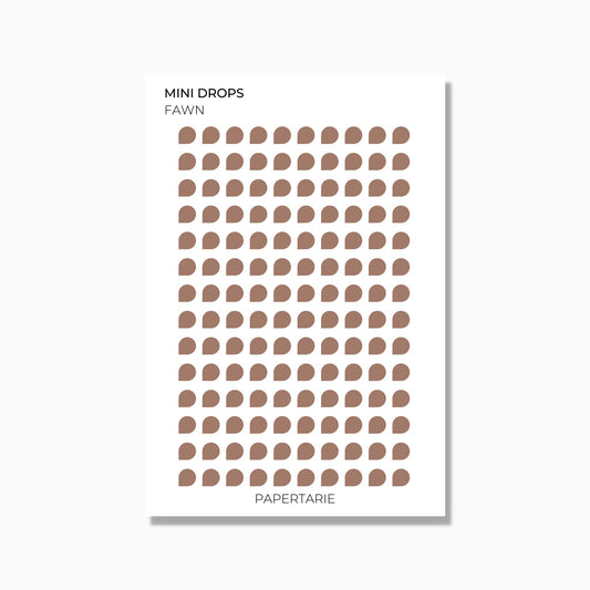 Drops | 3 Sizes | Shape Stickers | Transparent Matte | Standard Size | Options
