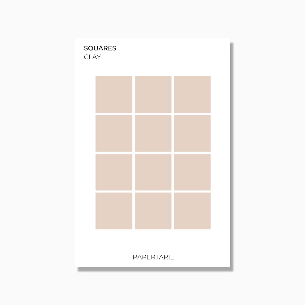 Large Squares | Shape Stickers | Transparent | Matte | Glossy | Standard Size | Options