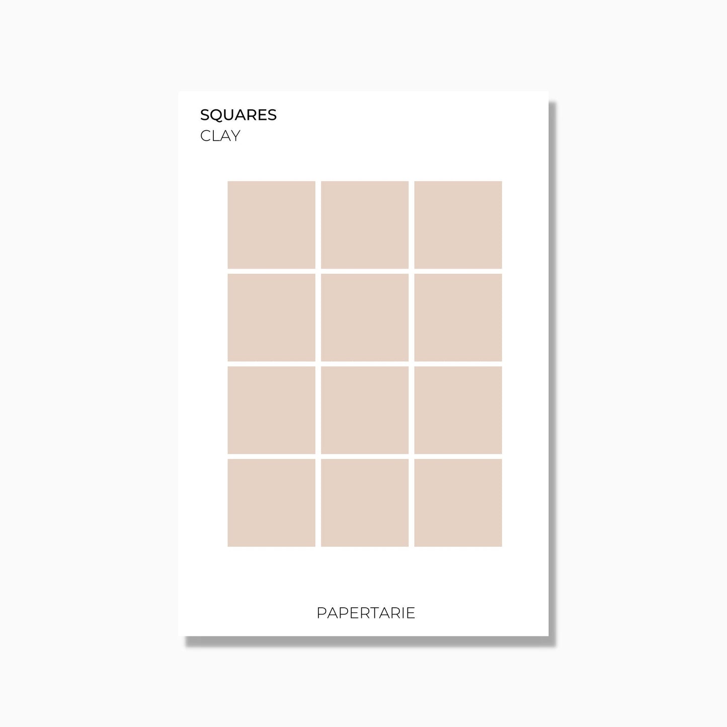 Large Squares | Shape Stickers | Transparent | Matte | Glossy | Standard Size | Options