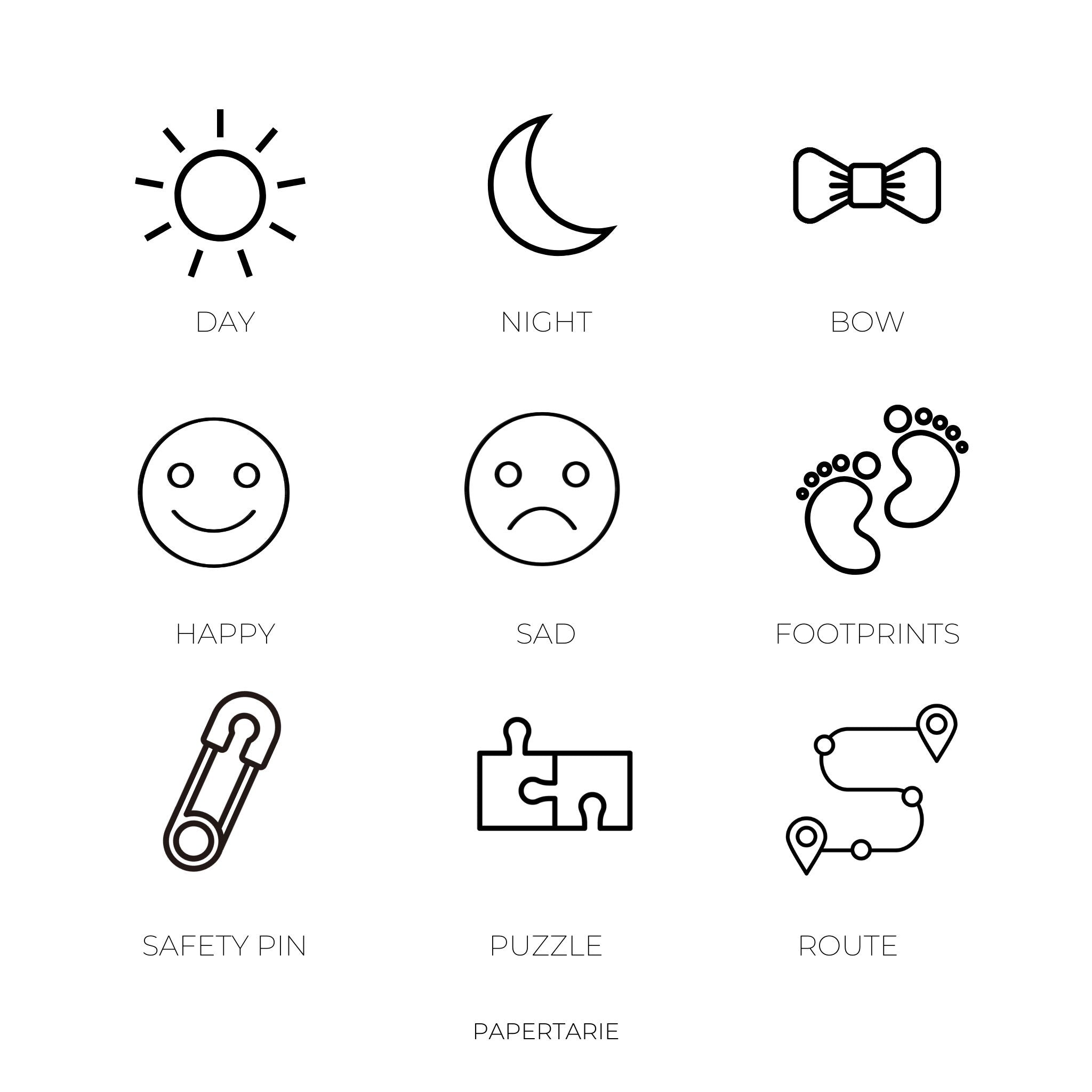Micro Icon Stickers | Micro Icons | 36 Options | Transparent | Matte | Glossy | Minimal | Planner Stickers | Hobonichi