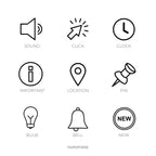 Micro Icon Stickers | Micro Icons | 36 Options | Transparent | Matte | Glossy | Minimal | Planner Stickers | Hobonichi