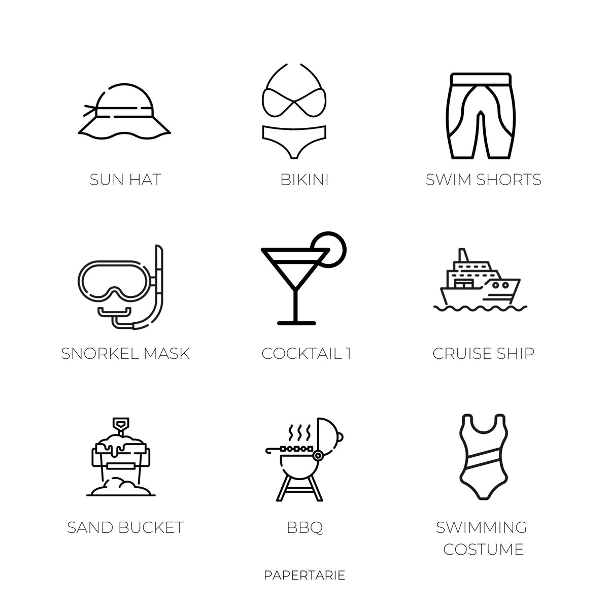 Mini Holiday Icons | Mini Icons | 31 Options | Transparent | Matte | Glossy | Minimal | Two Sizes | Hobonichi