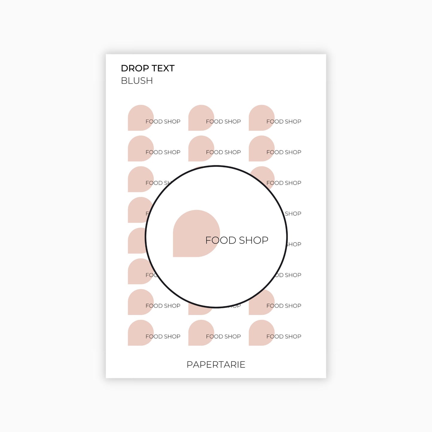 Drop Text Stickers | Custom | Typographic | Five Fonts | Transparent Matte | 12 Colours | Standard Size