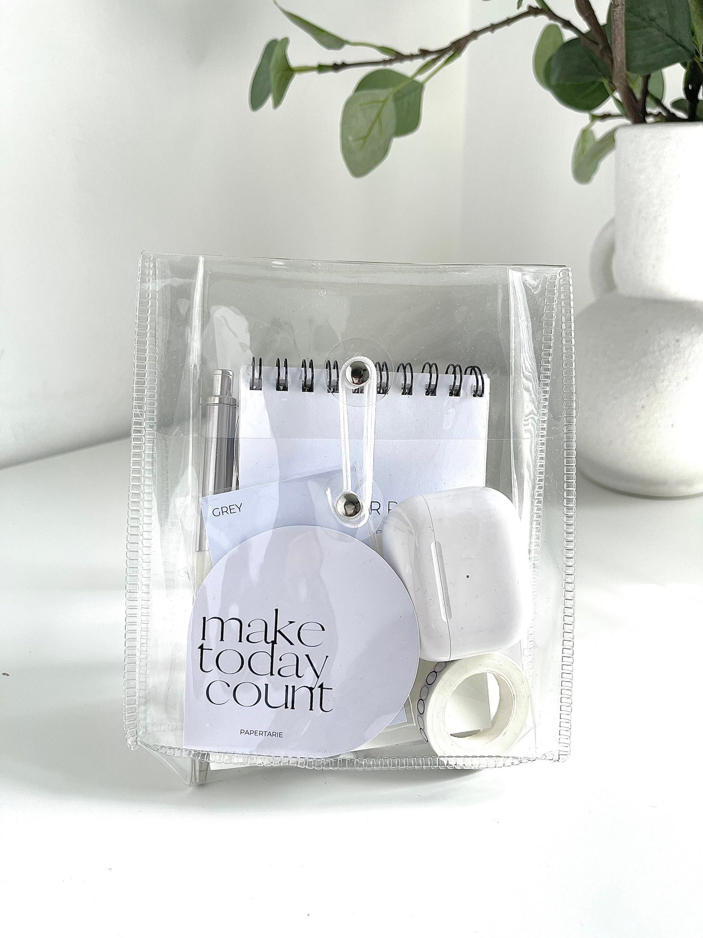 Pouch | Four Sizes | Stationery Storage | Card Pouch | Clear Pouch | Stationery Pouch | Pencil Case | Organisation | Clear Pouch