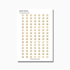 Date Dots | Shape Stickers | Transparent Matte | Standard Size | Options