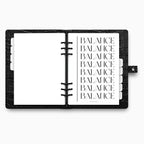 Printed | Planner Dashboard | Vellum | Balance | A5, A6, Personal, Pocket | Minimal | Premium | Unpunched