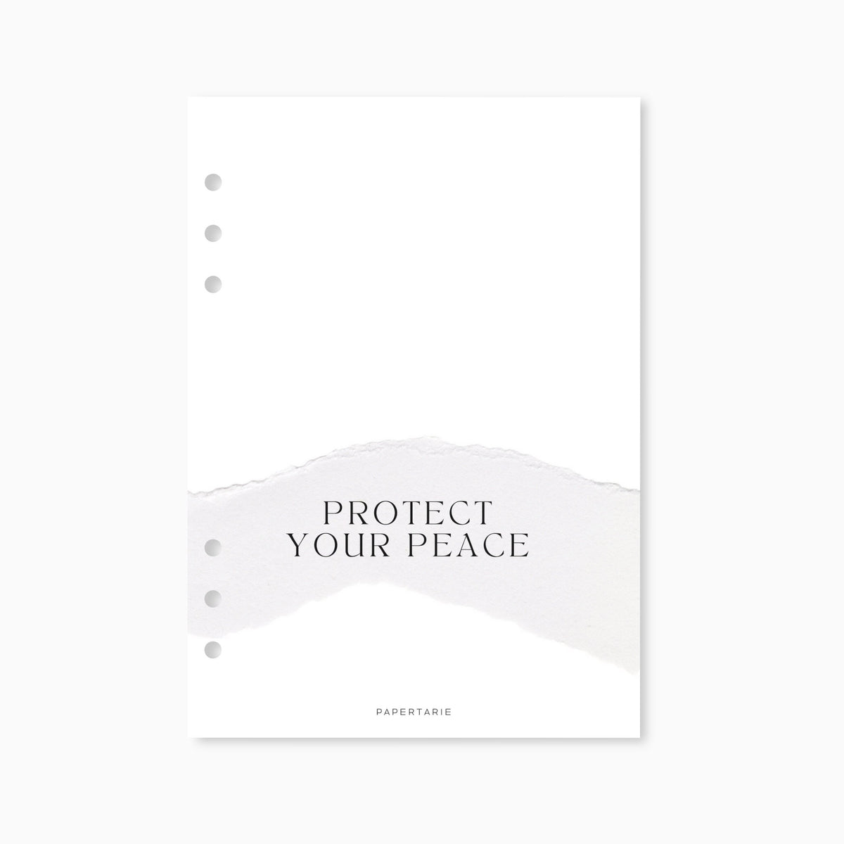 Printed | Planner Dashboard | Protect Your Peace | A5, A6, Personal, Pocket | Minimal | Aesthetic