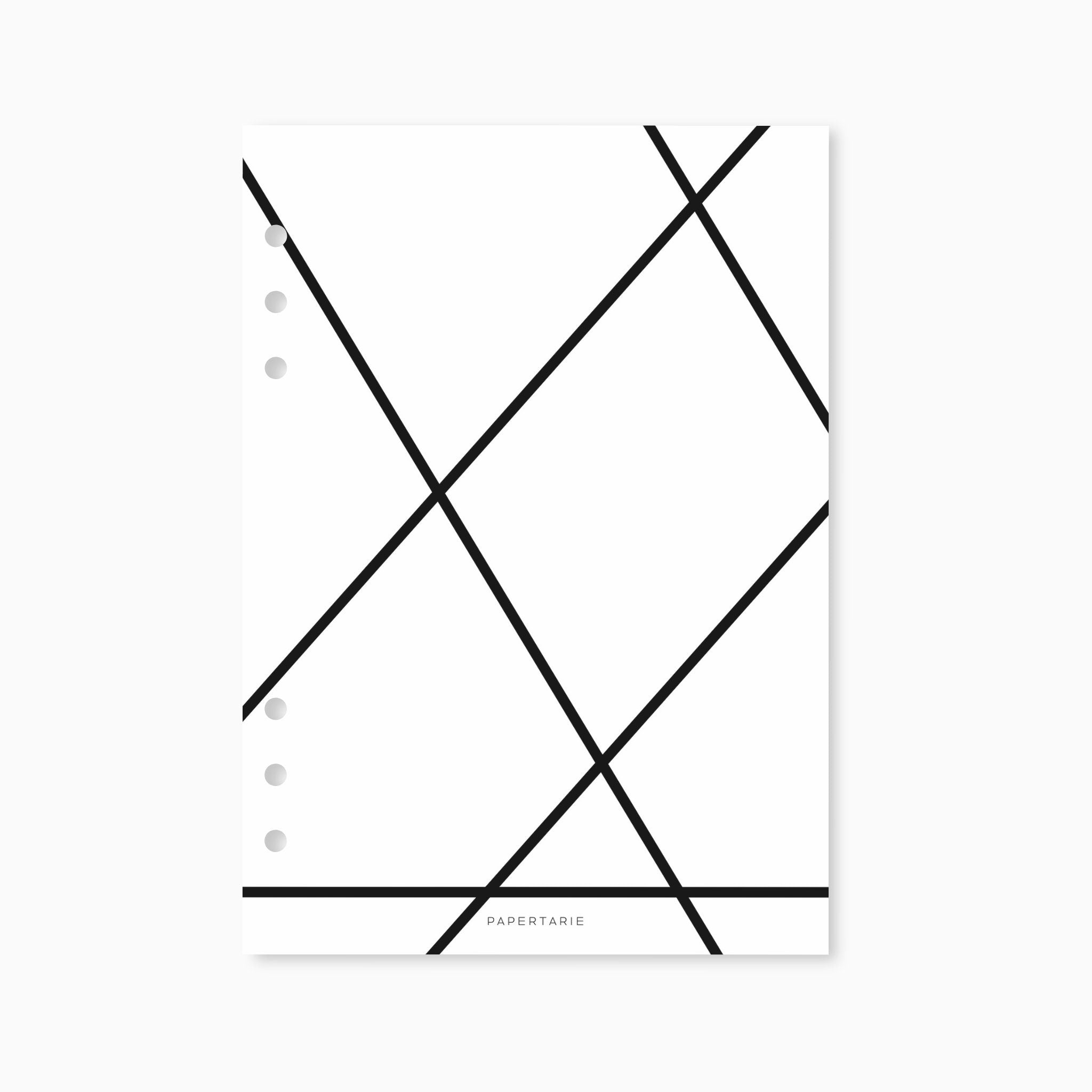 Printed | Planner Dashboard | Lined and Loved | A5, A6, Personal, Pocket | Minimal