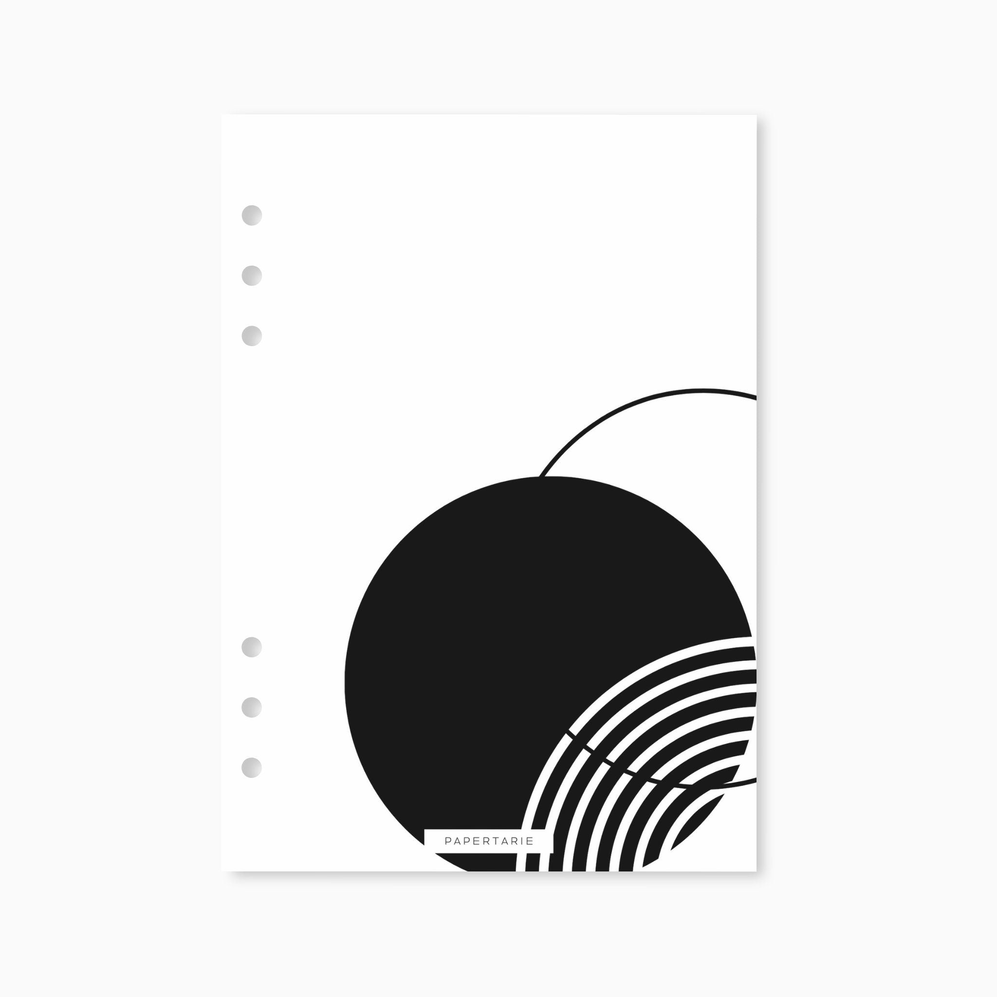 Printed | Planner Dashboard | Rounds and Ring | A5, A6, Personal, Pocket | Minimal | Art