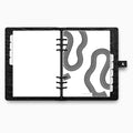 Printed | Planner Dashboard | Wave Deco | A5, A6, Personal, Pocket | Minimal | Premium