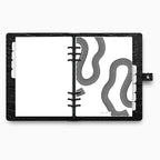 Printed | Planner Dashboard | Wave Deco | A5, A6, Personal, Pocket | Minimal | Premium