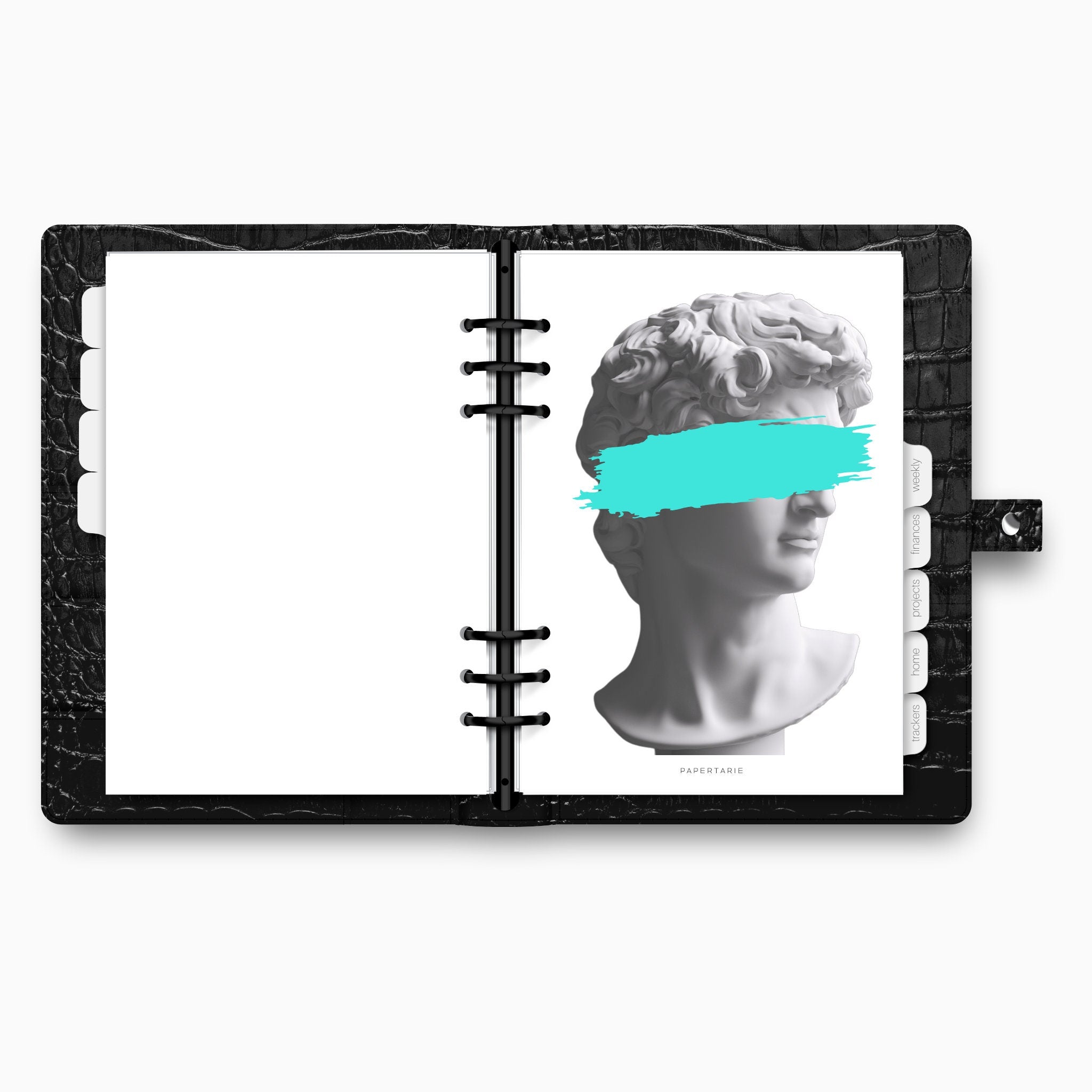 Printed | Planner Dashboard | Statue Art | A5, A6, Personal, Pocket | Minimal | Premium