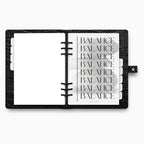 Printed | Planner Dashboard | Vellum | Balance | A5, A6, Personal, Pocket | Minimal | Premium | Unpunched
