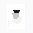 Printed | Planner Dashboard | Abstract Stack | A5, A6, Personal, Pocket | Minimal | Premium