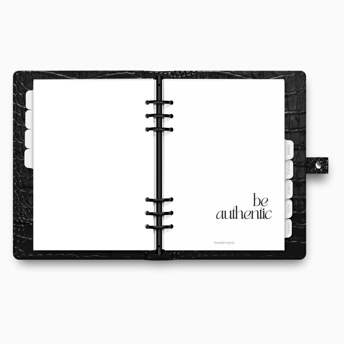 Printed | Planner Dashboard | Be Authentic | A5, A6, Personal, Pocket | Minimal | Aesthetic