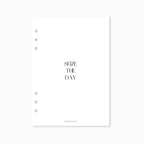 Printed | Planner Dashboard | Seize The Day | A5, A6, Personal, Pocket | Minimal | Premium