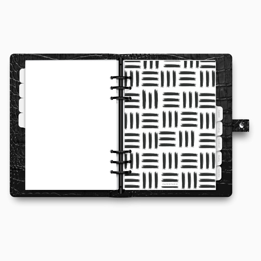 Printed | Planner Dashboard | Vellum | Paint Dash | A5, A6, Personal, Pocket | Minimal | Premium | Unpunched