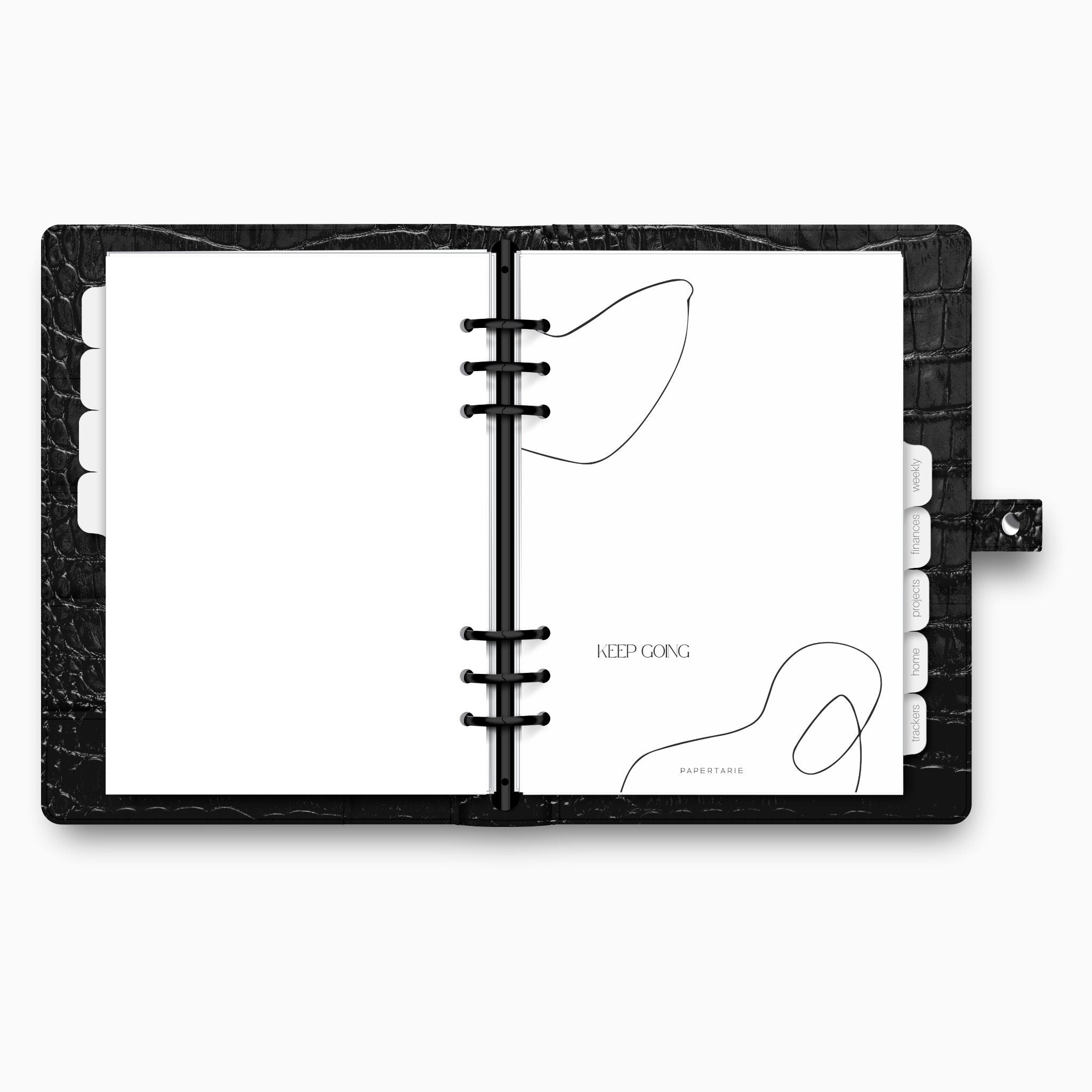Printed | Planner Dashboard | Keep Going | A5, A6, Personal, Pocket | Minimal | Aesthetic