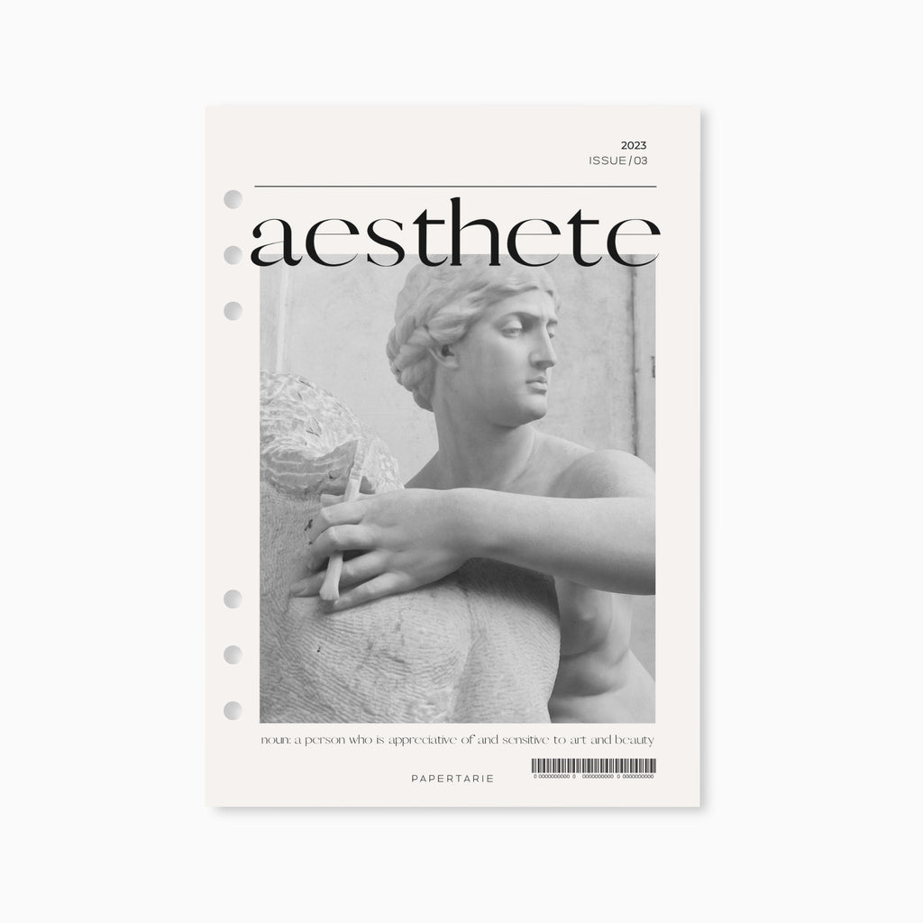 Printed | Planner Dashboard | Aesthete | Linen Card | A5, Personal, Pocket | Minimal | Aesthetic