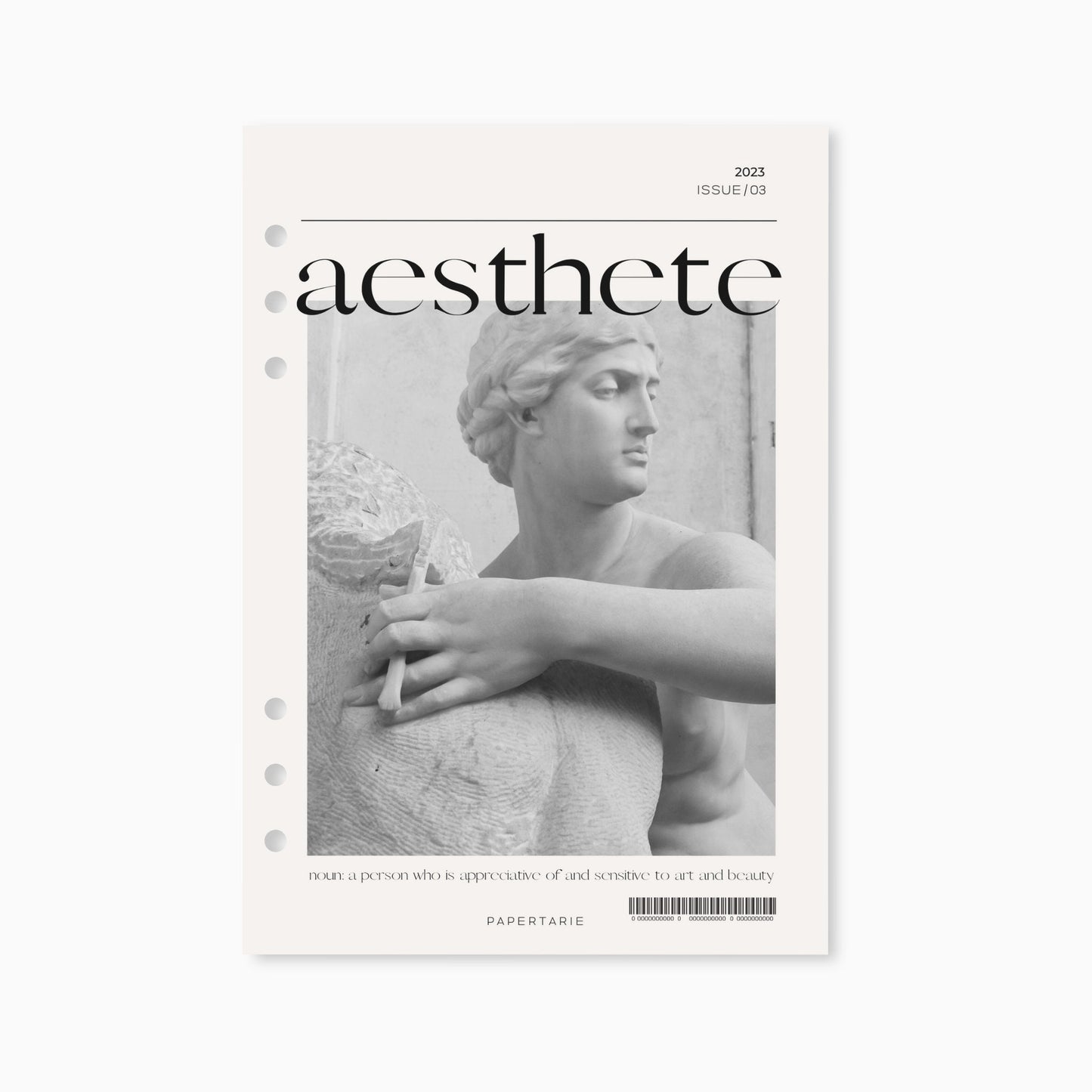 Printed | Planner Dashboard | Aesthete | Linen Card | A5, Personal, Pocket | Minimal | Aesthetic