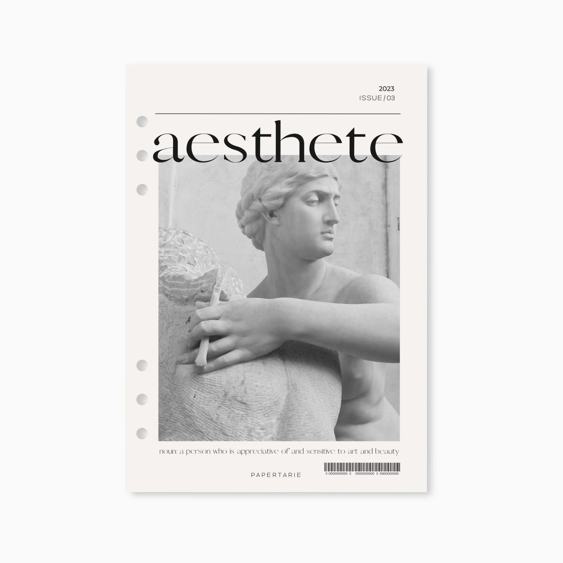 Printed | Planner Dashboard | Aesthete | Linen Card | A5, Personal, Pocket | Minimal | Aesthetic
