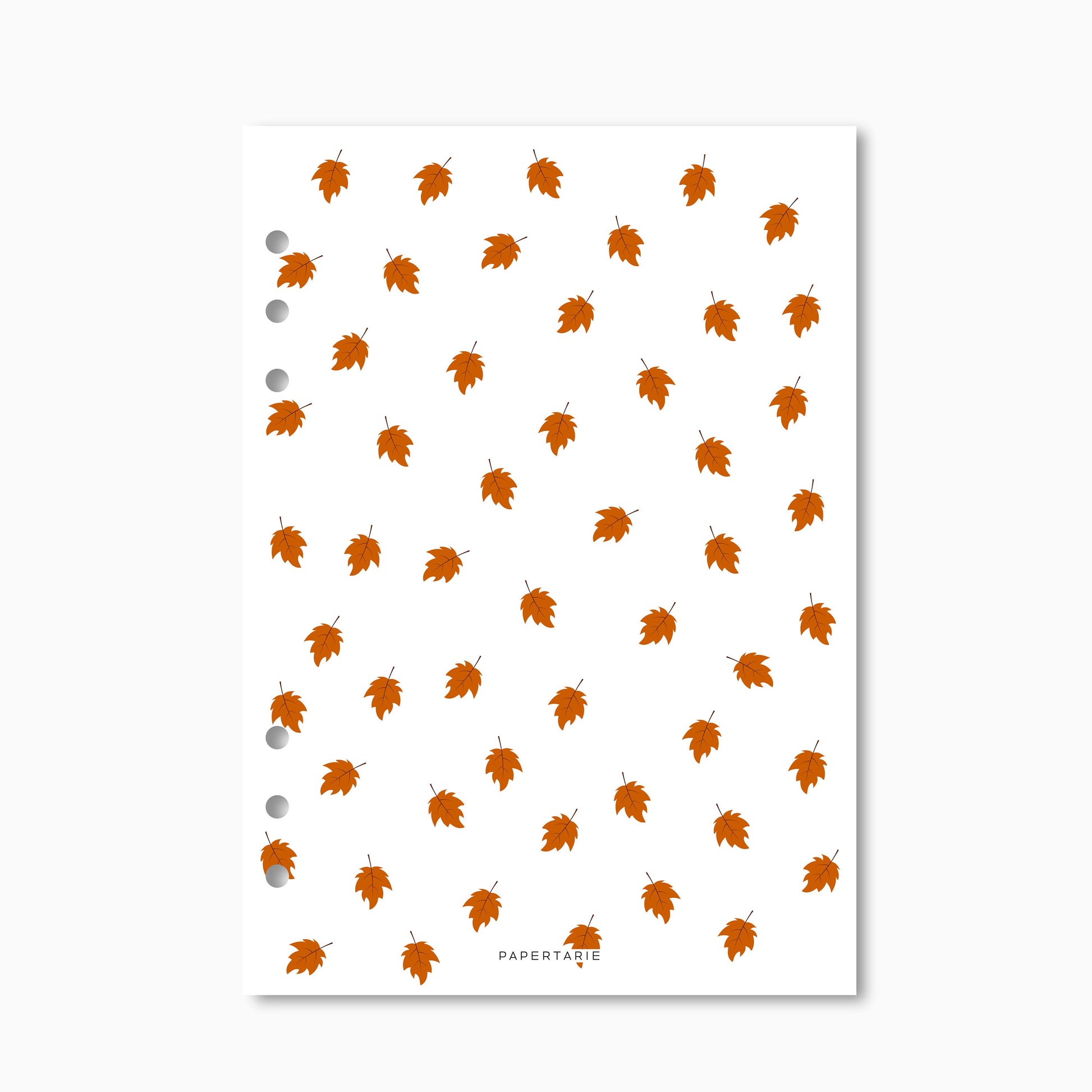 Printed | Planner Dashboard | Autumn Duo | Fallen Leaves and Vellum Pair | A5, A6, Personal | Minimal | Aesthetic