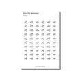 Doodle Arrows | Transparent | Matte | Glossy | Standard Size | Planner | Journal