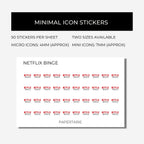 Mini Hobby Icon Stickers | Mini Icons | 23 Options | Transparent | Matte | Glossy | Minimal | Planner Stickers | Hobonichi