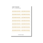 Habit Tracker Stickers | Week | Functional Stickers | Transparent Matte | Standard Size | Options