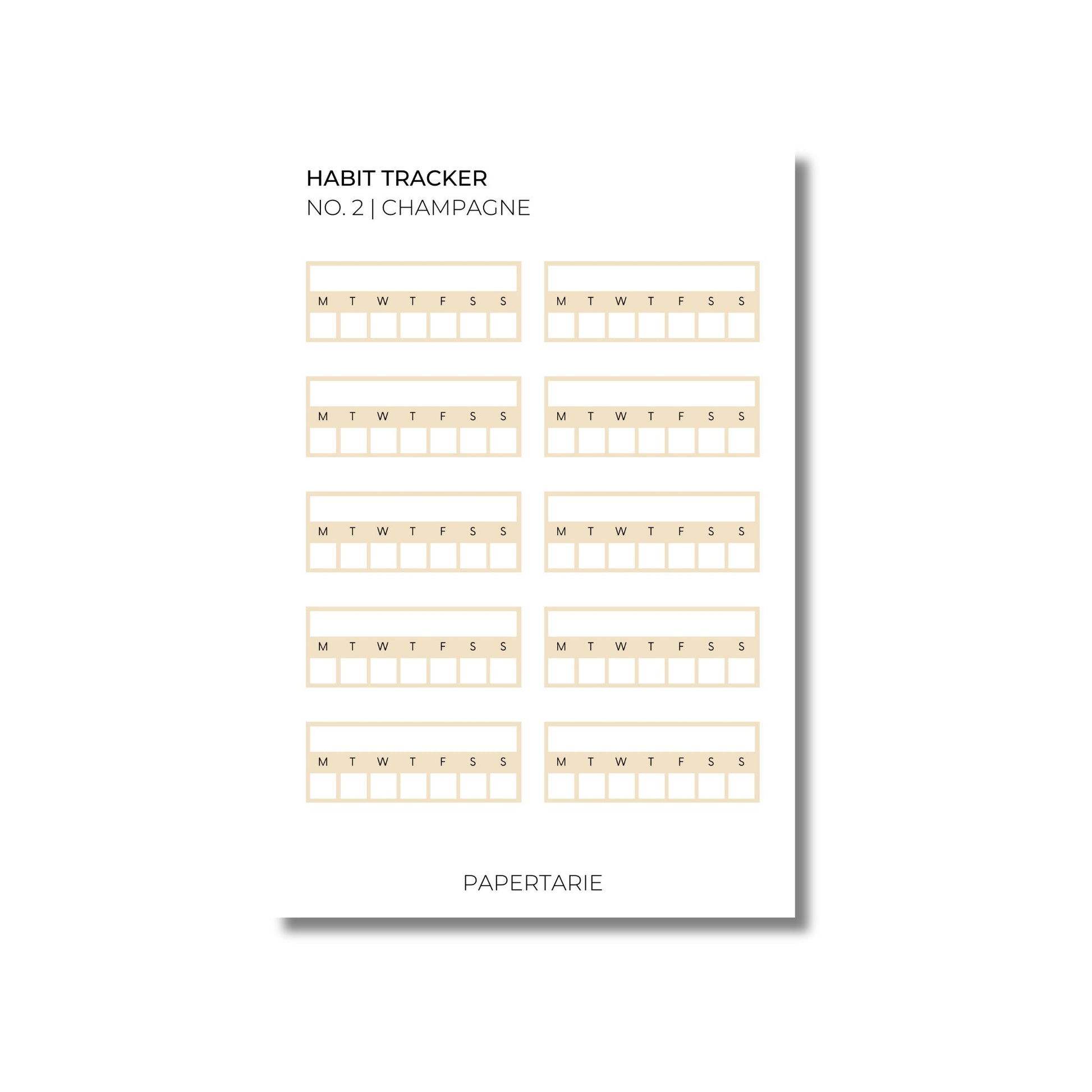 Habit Tracker Stickers | Week | Functional Stickers | Transparent Matte | Standard Size | Options