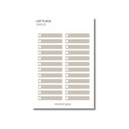 List Flag | Functional Stickers | Transparent Matte | Standard Size | Options