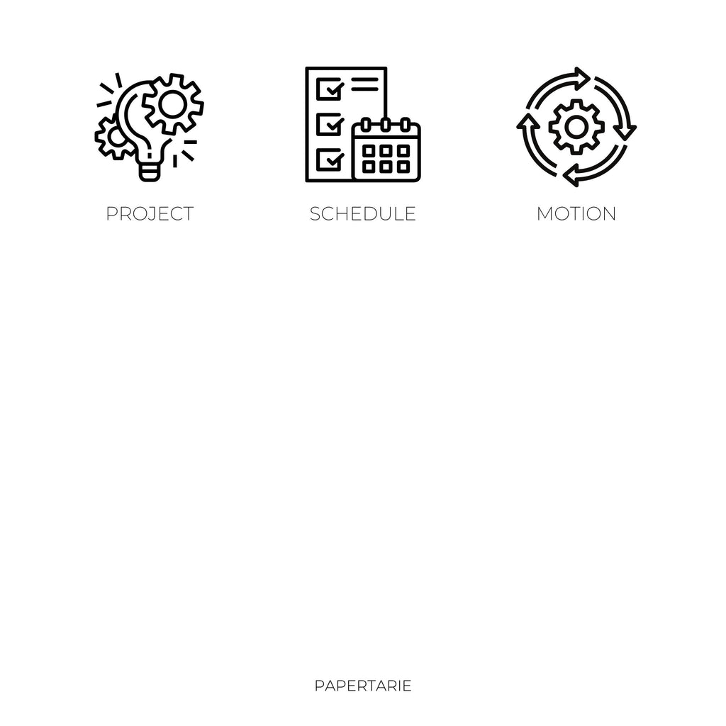 Mini Project Icon Stickers | Mini Icons | 12 Options | Transparent | Matte | Glossy| Minimal | Two Sizes | Planner Stickers | Hobonichi