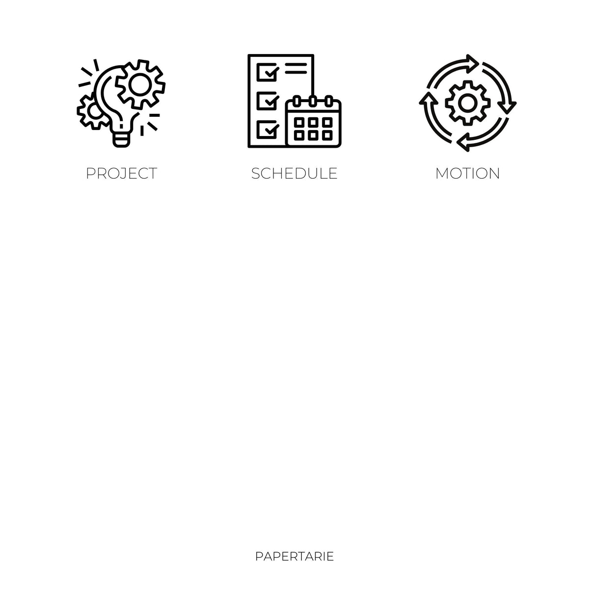 Mini Project Icon Stickers | Mini Icons | 12 Options | Transparent | Matte | Glossy| Minimal | Two Sizes | Planner Stickers | Hobonichi