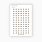 Dash Dots | Icon Stickers | Transparent | Matte | Glossy | Standard Size | Planner Stickers | Options