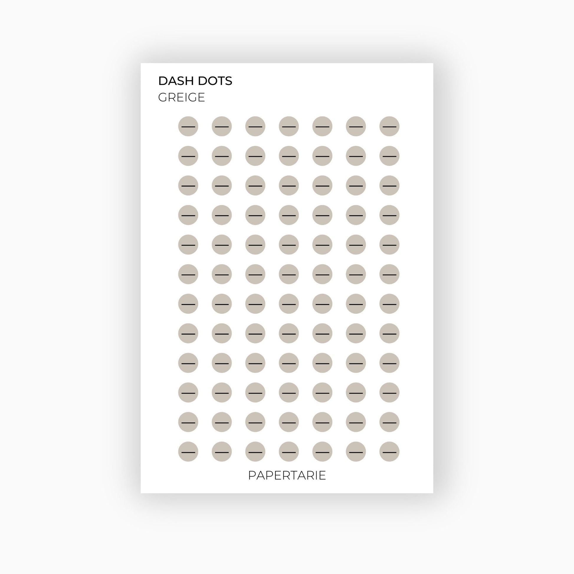 Dash Dots | Icon Stickers | Transparent | Matte | Glossy | Standard Size | Planner Stickers | Options