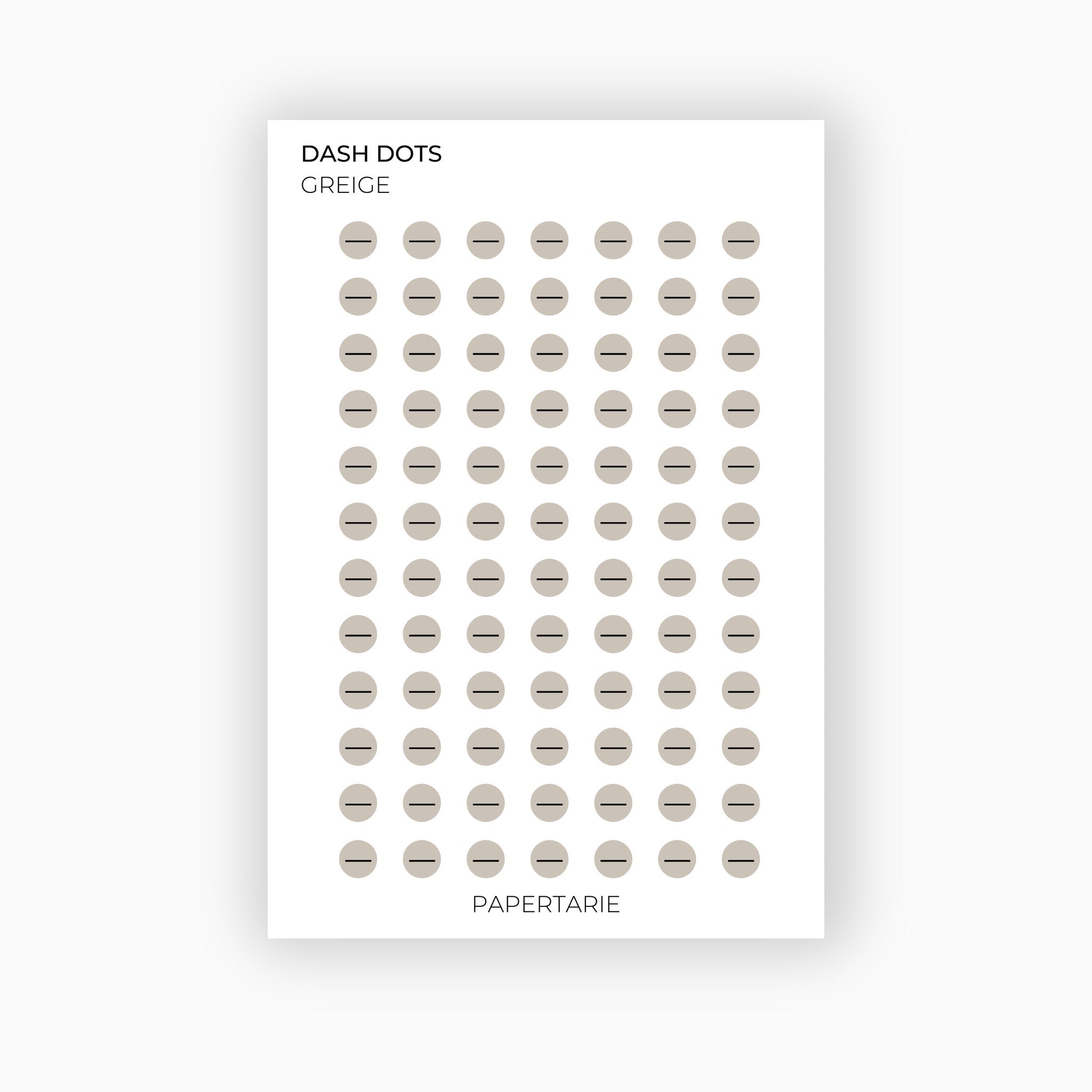 Dash Dots | Icon Stickers | Transparent | Matte | Glossy | Standard Size | Planner Stickers | Options