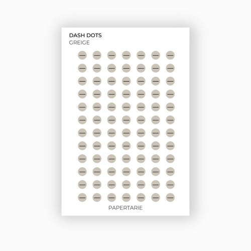 Dash Dots | Icon Stickers | Transparent | Matte | Glossy | Standard Size | Planner Stickers | Options