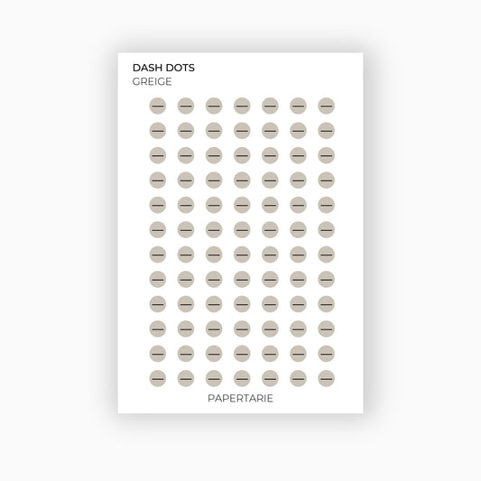 Dash Dots | Icon Stickers | Transparent | Matte | Glossy | Standard Size | Planner Stickers | Options