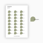 Drop Text Stickers | Custom | Typographic | Five Fonts | Transparent Matte | 12 Colours | Standard Size