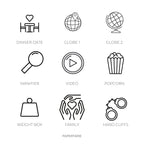 Micro Icon Stickers | Micro Icons | 36 Options | Transparent | Matte | Glossy | Minimal | Planner Stickers | Hobonichi
