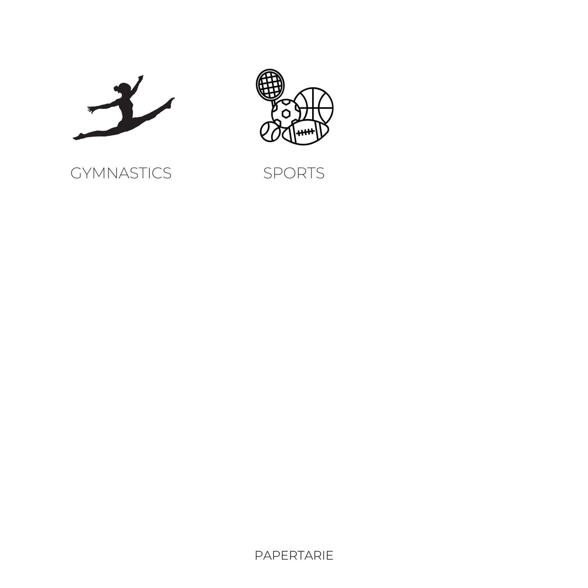 Mini Sport Icon Stickers | Mini Icons | 11 Options | Transparent | Matte | Glossy | Minimal | Hobonichi | Planner Stickers