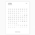 Mini Letter Stickers | Journaling Stickers | Transparent | Minimal | Stickers | Large Sheet | Matte | Glossy | Hobonichi