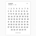 Maxi Number Stickers | Journaling Stickers | Transparent | Minimal | Stickers | Numbers| Large Sheet | Matte | Glossy | Hobonichi