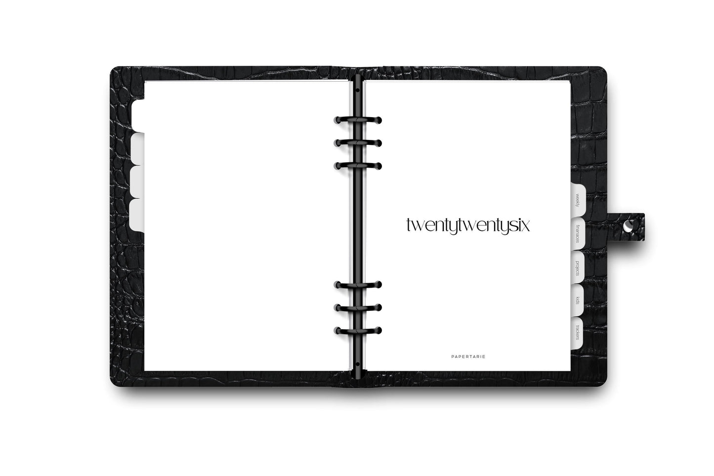 Printed | Planner Dashboard | Minimalist | 2026 | A5, A6, Personal | Minimal | Premium Card Stock or Vellum
