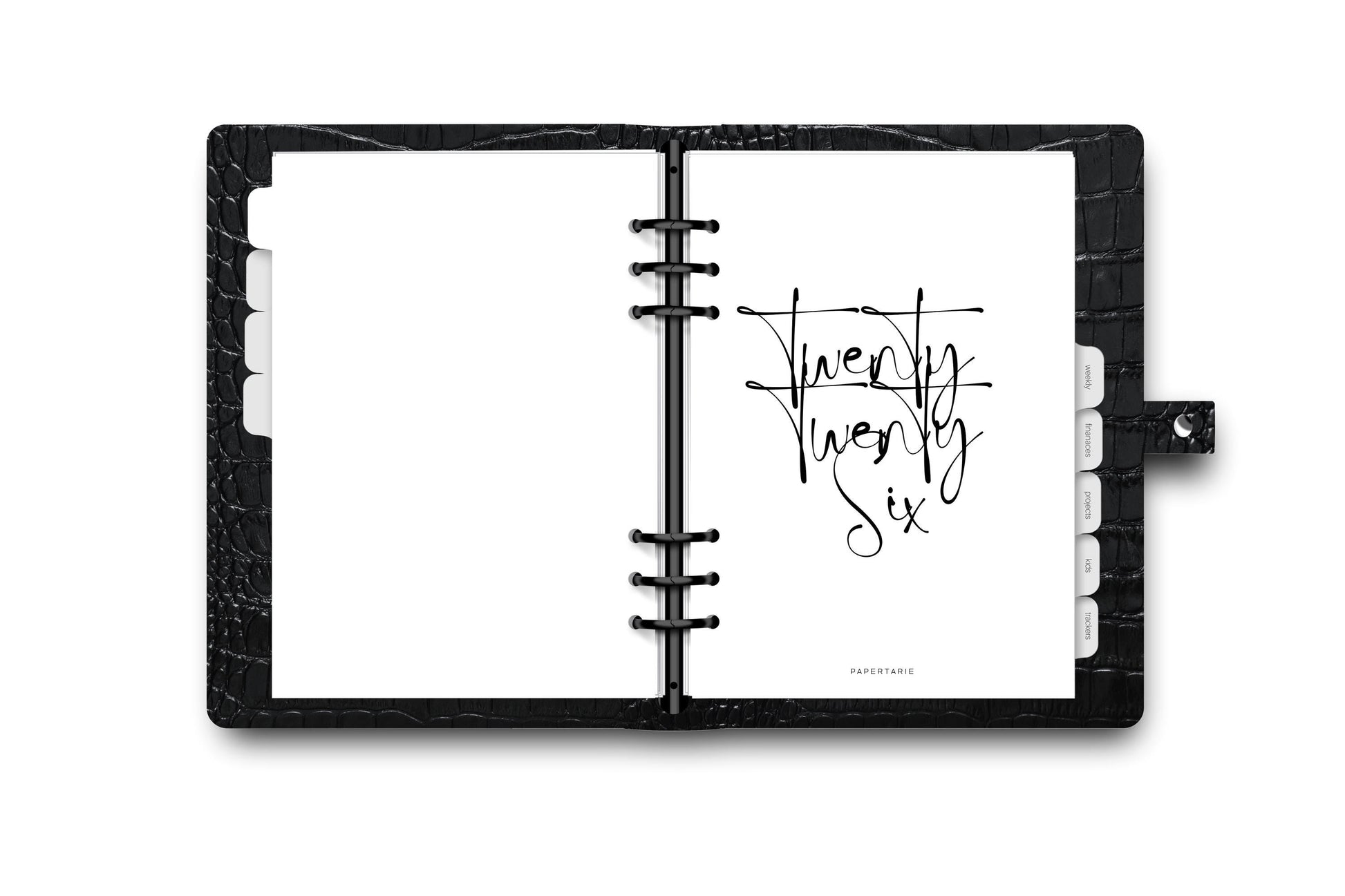 Printed | Planner Dashboard | Minimal Script | 2024 | A5, A6, Personal, Pocket | Minimal | Premium Card Stock or Vellum